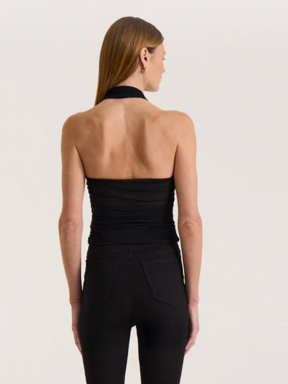 HENNE Raveena Mesh Halter Top - Picture 5 of 7